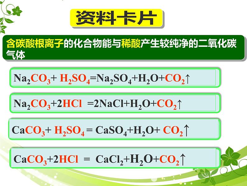 中考化学复习《二氧化碳制取的研究》观摩课件第7页