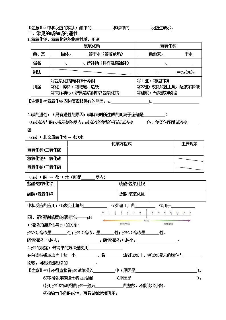 第十单元《酸和碱》复习导学案02