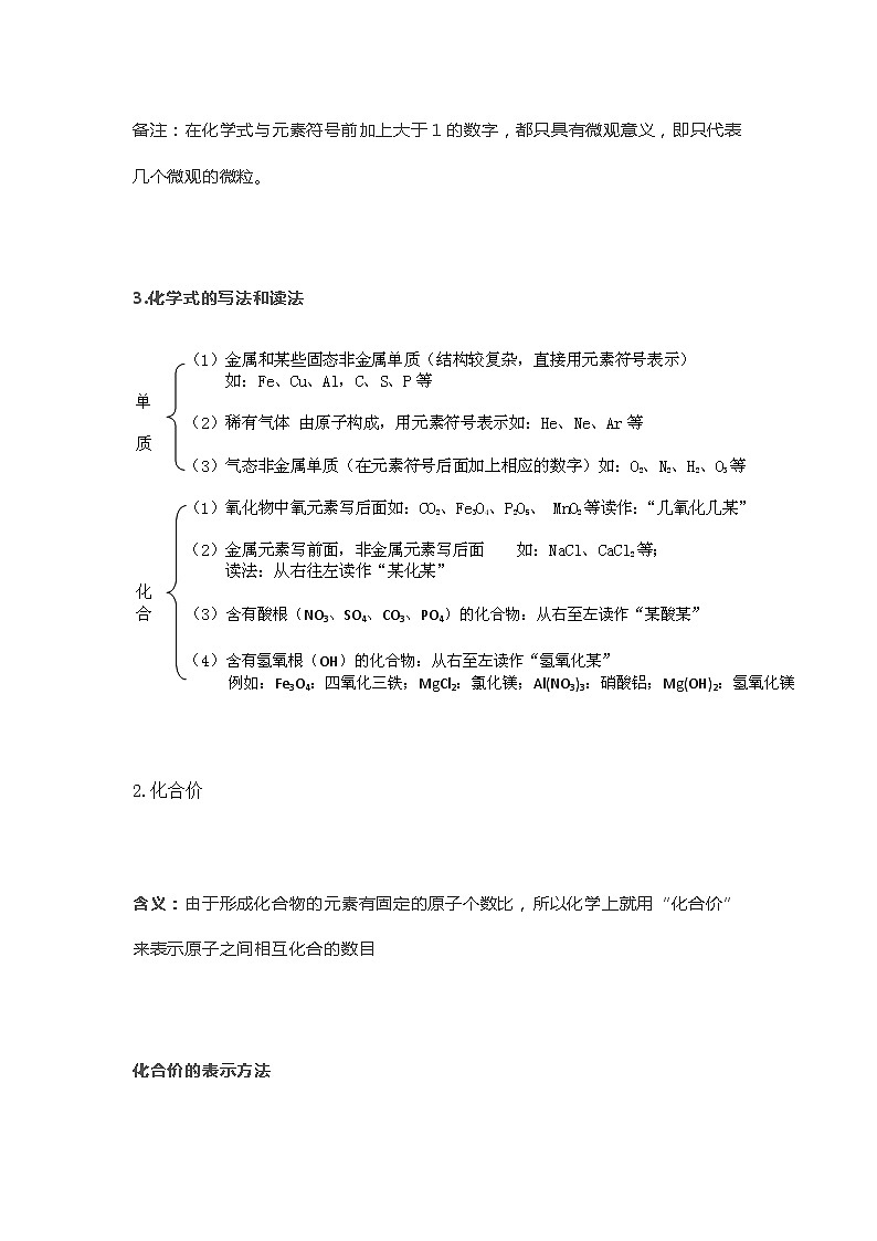 中考化学复习初中化学：“化学式、化合价”必考知识点总结，越早看越好第2页