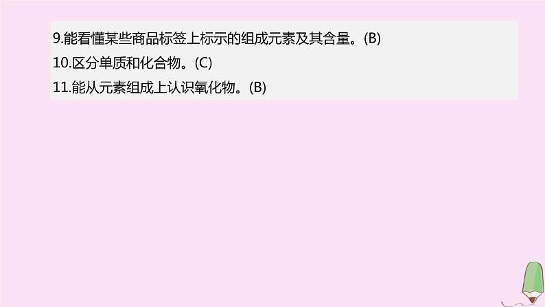 徐州专版2020中考化学复习方案第3章物质构成的奥秘第07课时元素物质的组成课件03