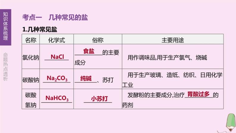 徐州专版2020中考化学复习方案第7章应用广泛的酸碱盐第15课时几种重要的盐课件03