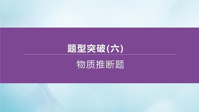 江苏专版2020中考化学复习方案题型突破06物质推断题课件第1页