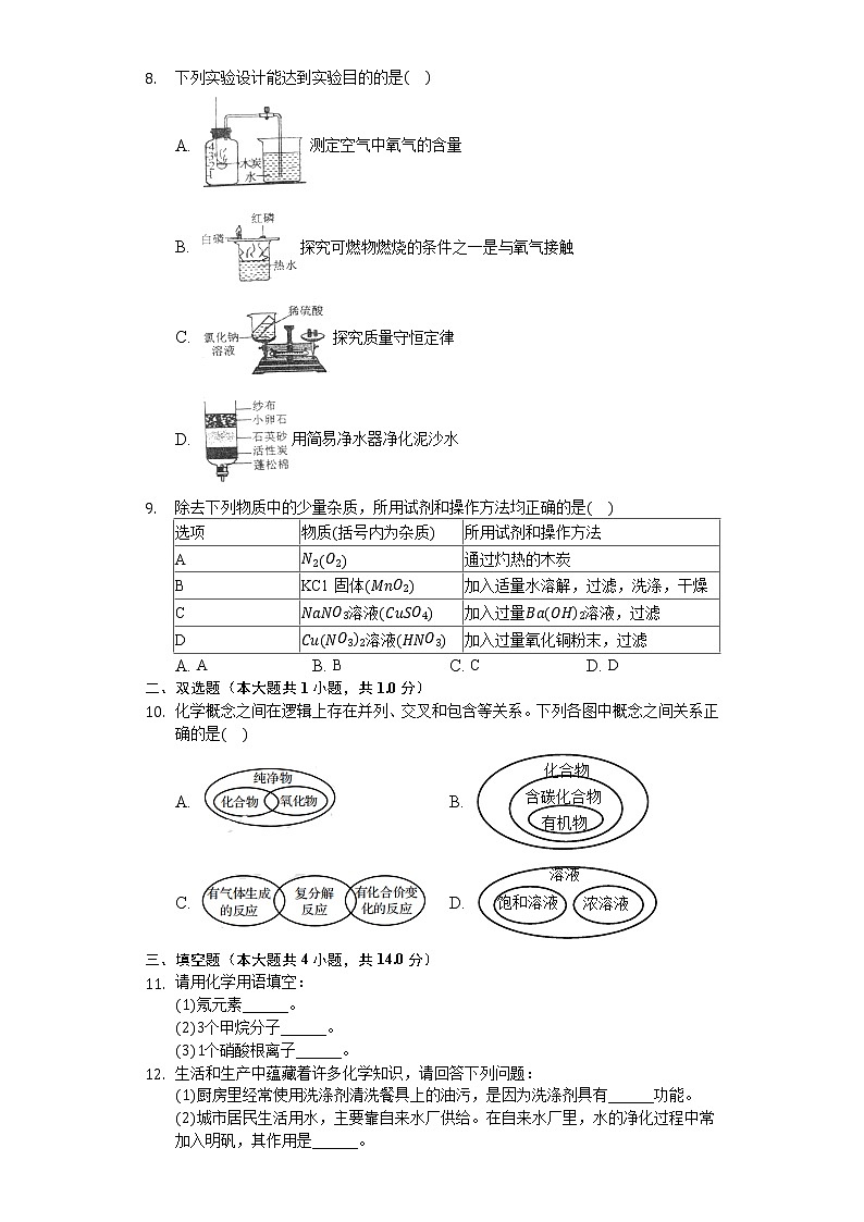 2020年辽宁省锦州市中考化学二模试卷02