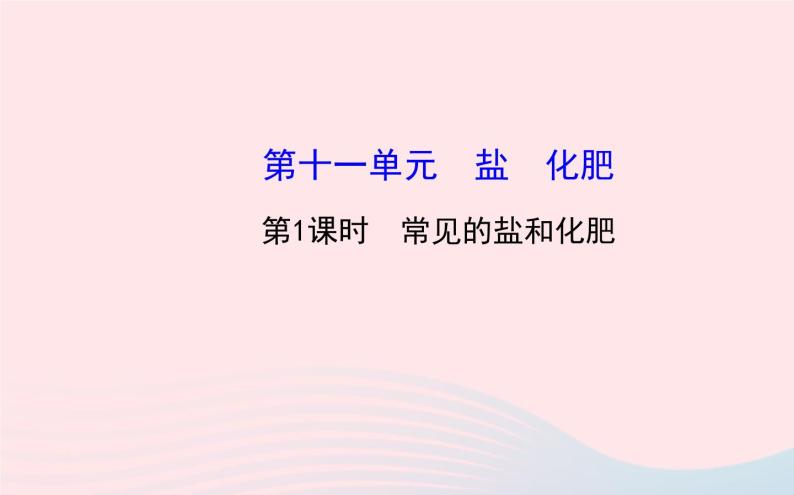 中考化学全程复习第十一单元盐化肥第1课时常见的盐和化肥课件新人教版01