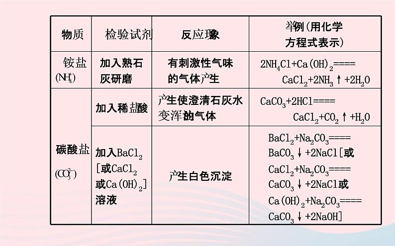 中考化学全程复习专项三物质的检验分离与推断课件新人教版07