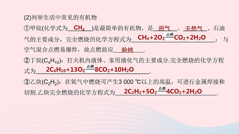 （杭州专版）2020中考化学复习方案第10课时氧化物和常见的有机物课件第6页