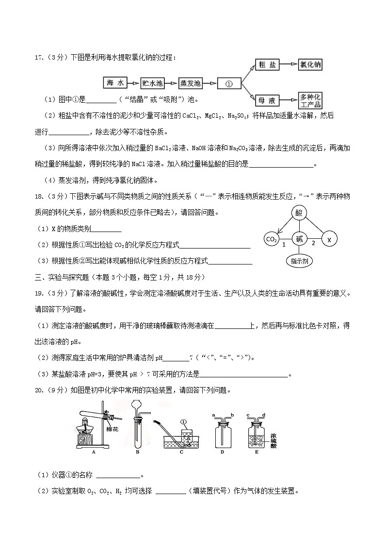 内蒙古呼伦贝尔市兴安盟2019年中考化学真题试题03