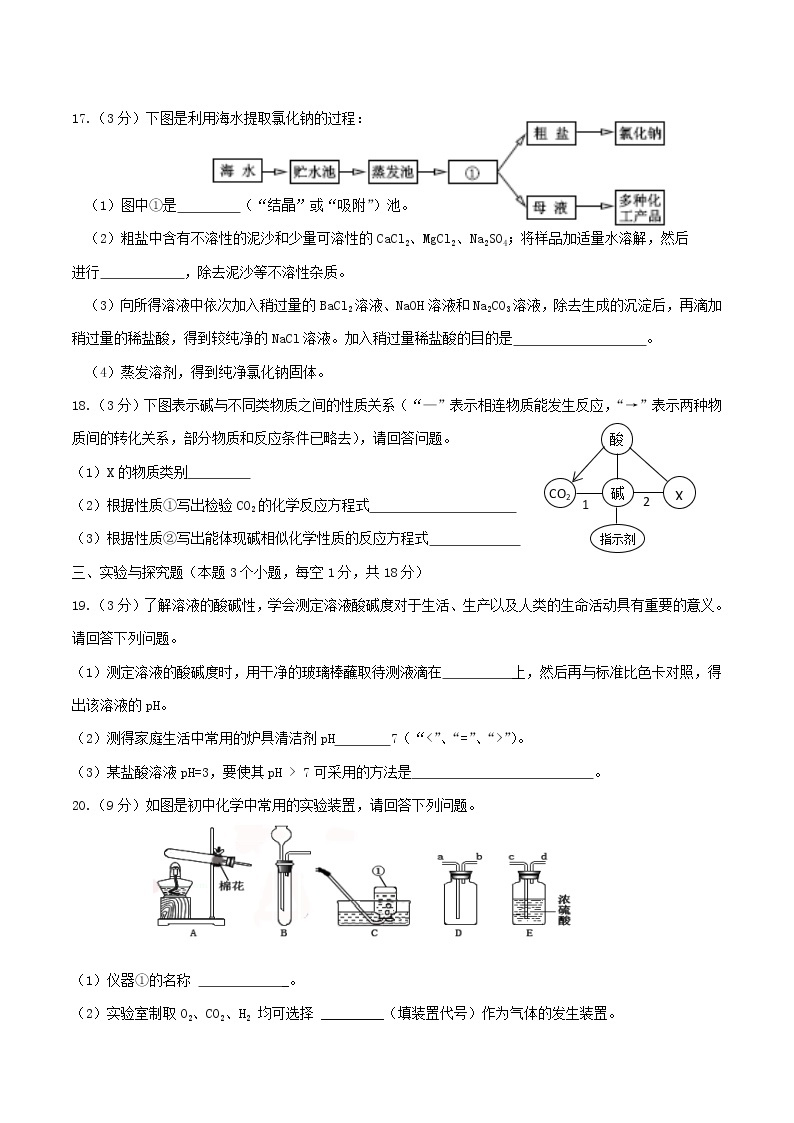 内蒙古呼伦贝尔市兴安盟2019年中考化学真题试题03