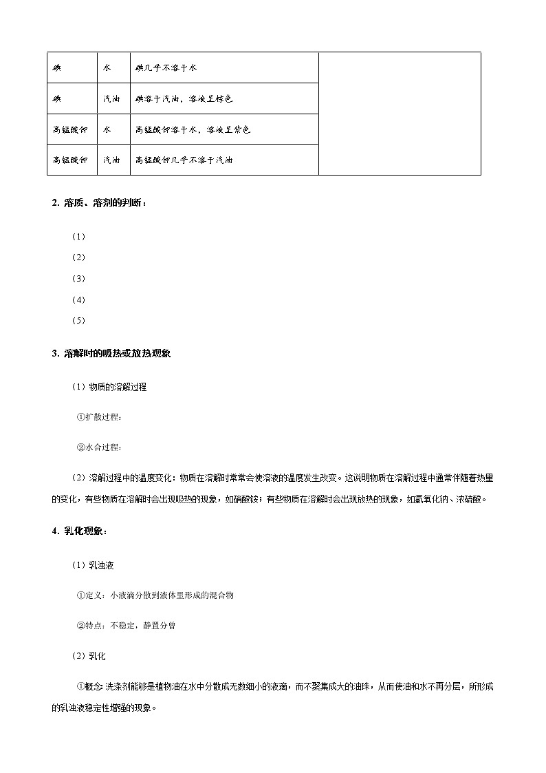 9 溶液学生版学案第2页