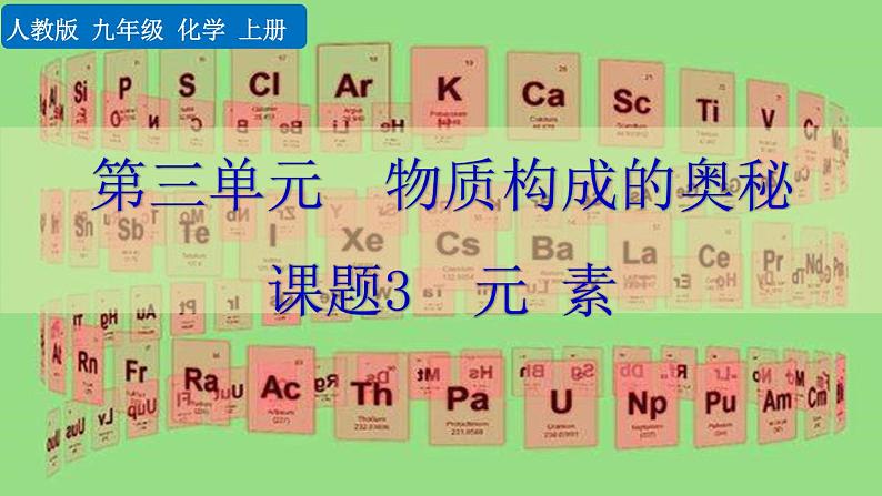 人教九上化学：3.3《元素》课件+视频素材01