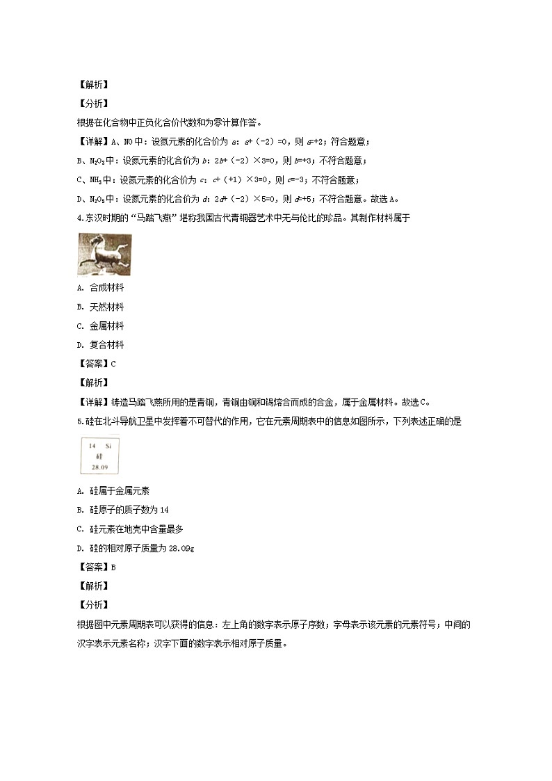 2020年山西中考化学试卷及答案02