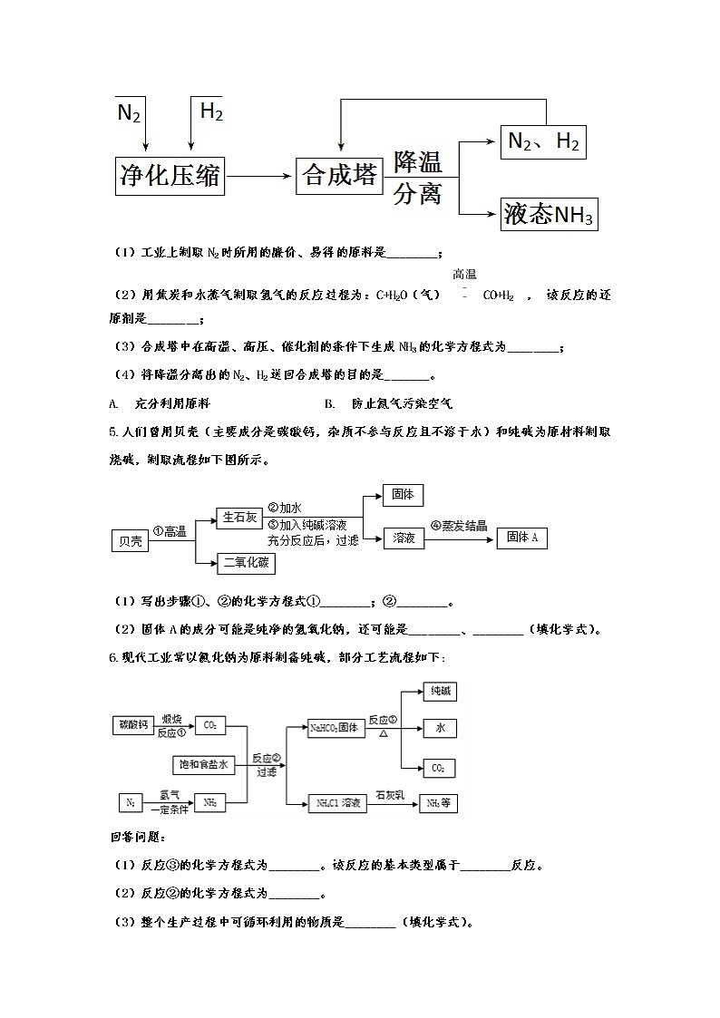 备战2020九年级化学冲刺训练——专题十二：化学方程式02