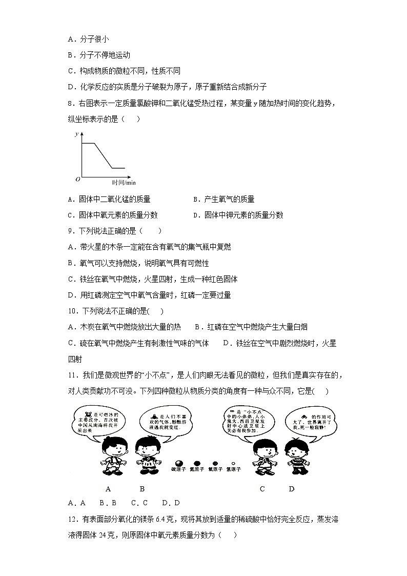 人教版化学九年级上册第二单元《我们周围的空气》测试题（含答案） (1)02