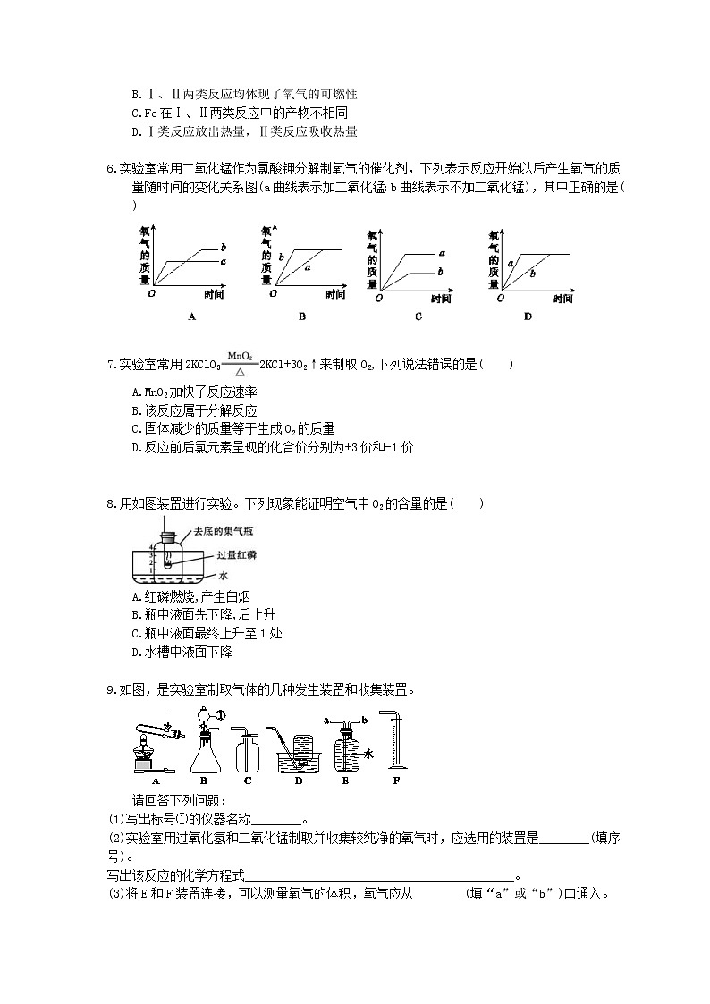 2021年中考化学一轮复习 课时训练 我们周围的空气（含答案）02