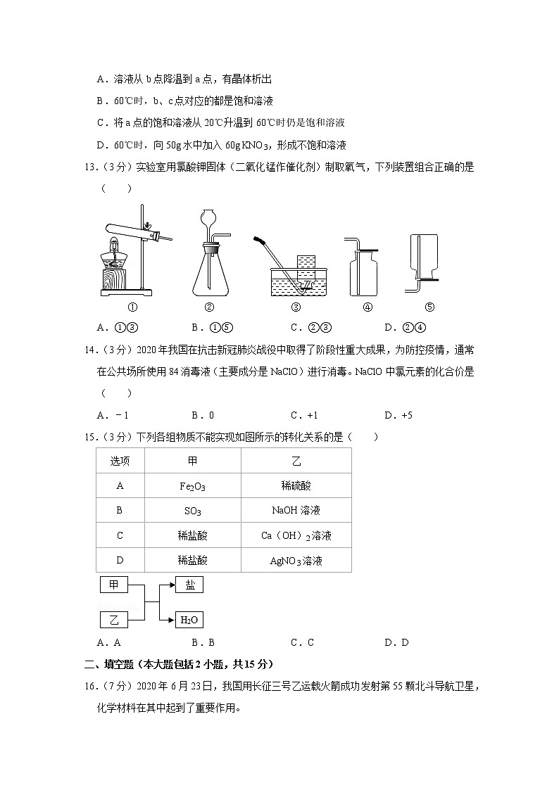 2020年广东省中考化学试卷03