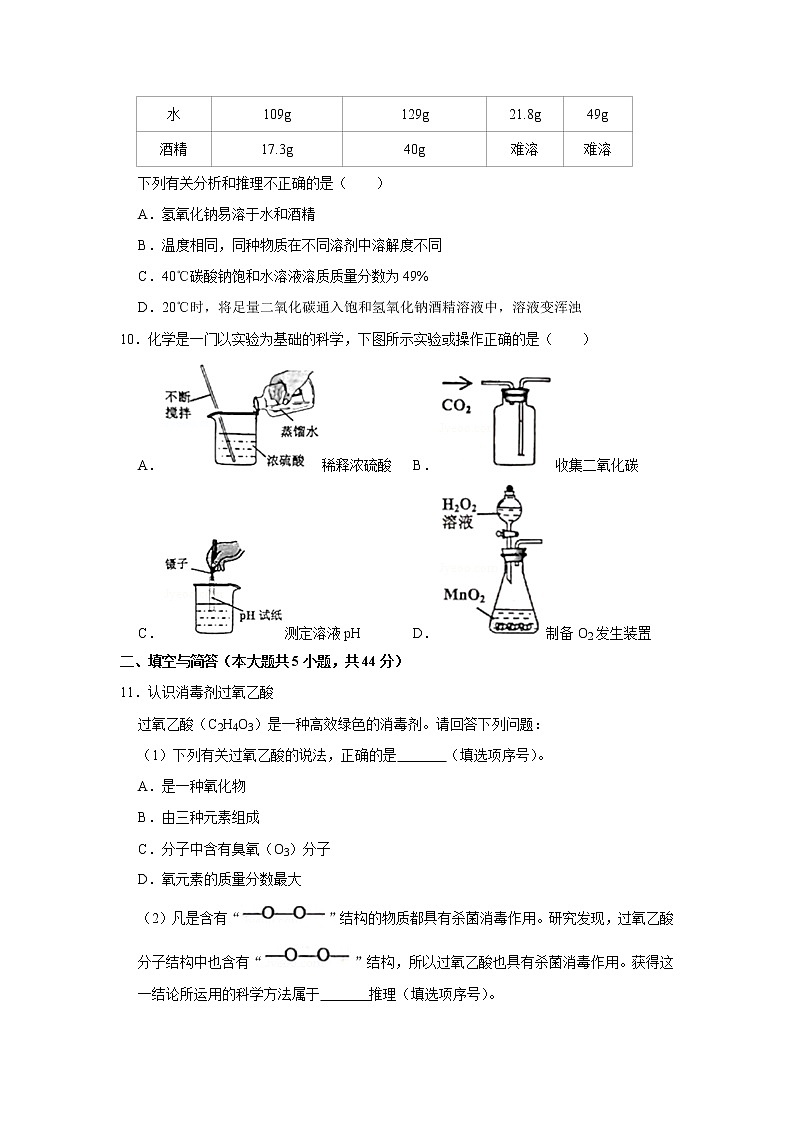 2020年山东省威海市中考化学试卷第3页