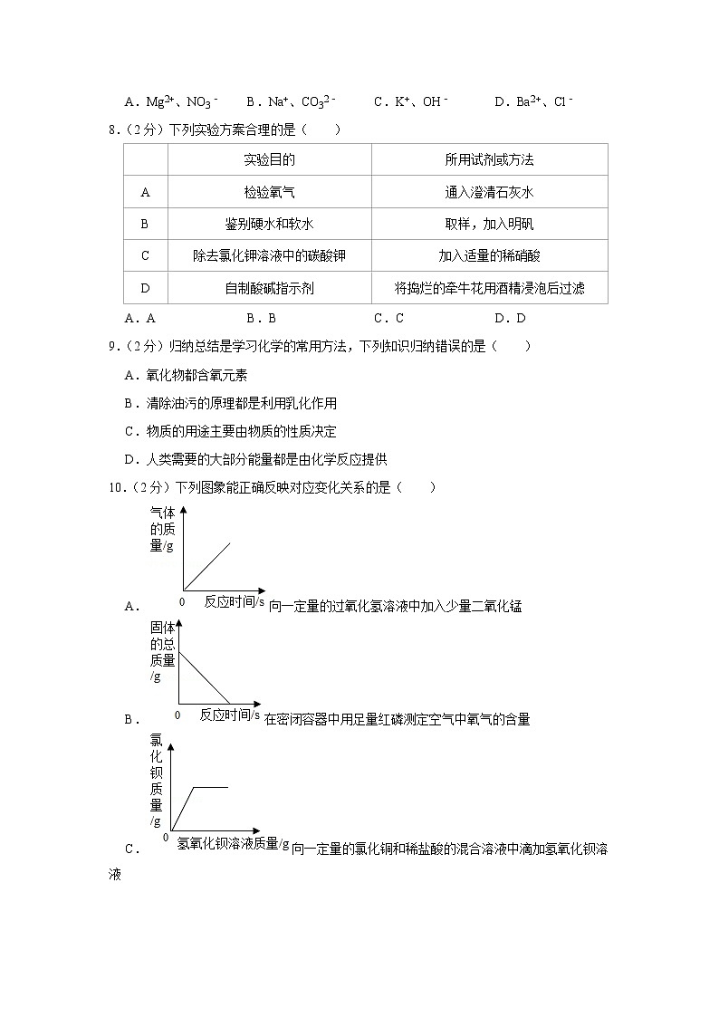 2020年江西省中考化学试卷第2页