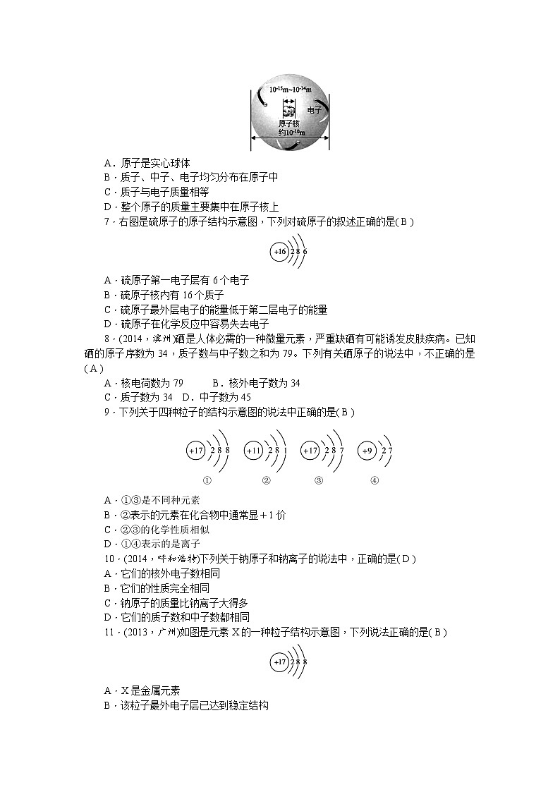 2015中考年化学考点跟踪：第5讲 分子和原子、原子的构成 教案02