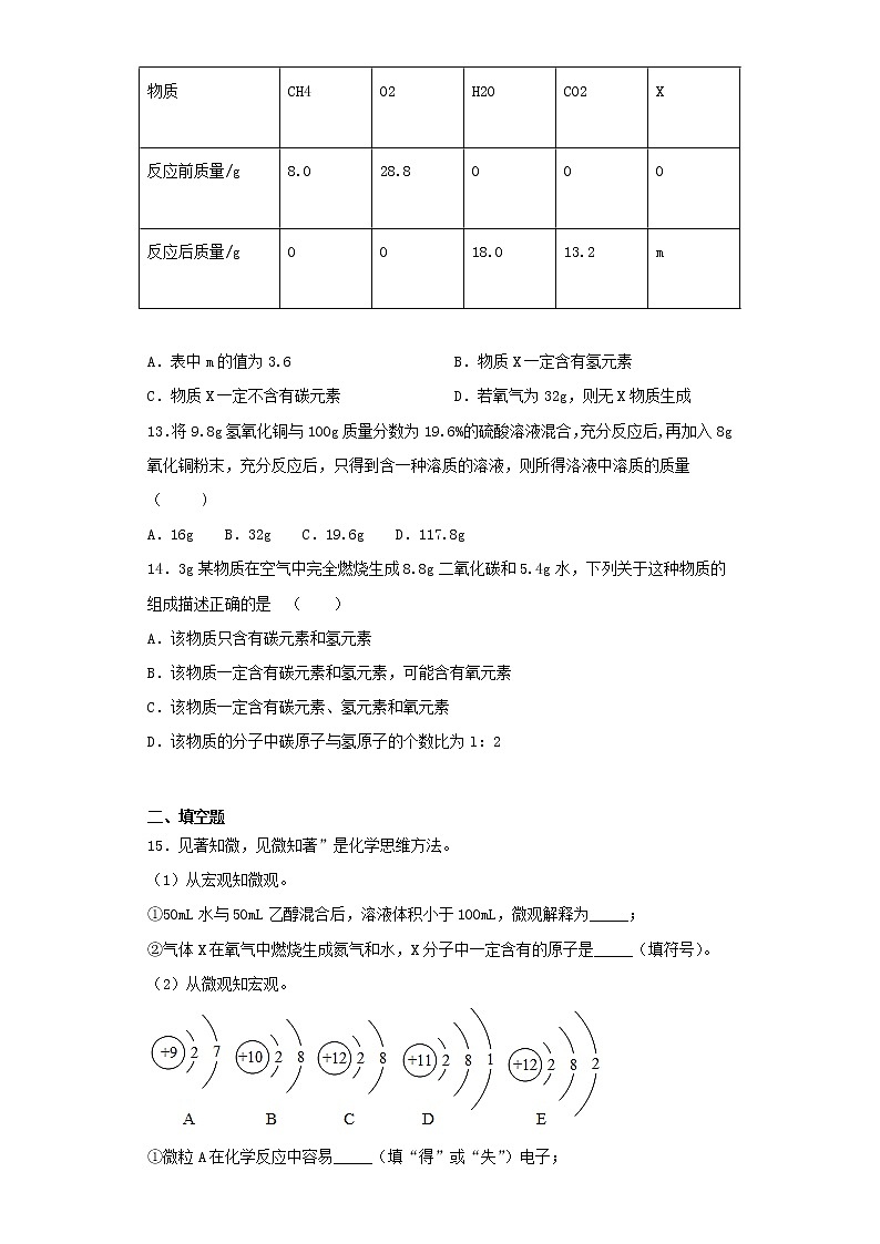 人教版化学九年级上册第五单元 《化学方程式》单元测试题03