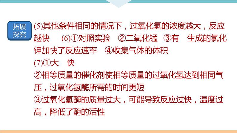 2.7.实验专题(二)　催化剂的性质与探究+作业课件03