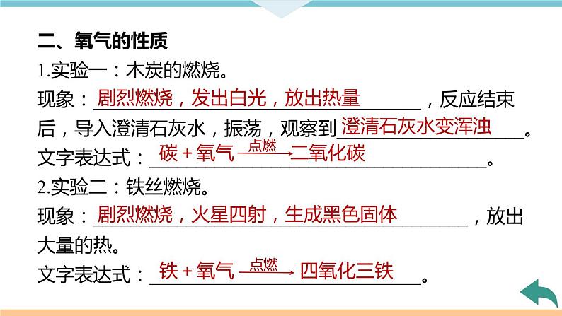 2.8.实验活动1　氧气的实验室制取与性质+作业课件07