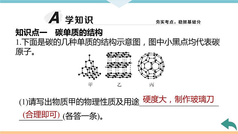 6.1.课题1  第1课时 碳的单质+作业课件06