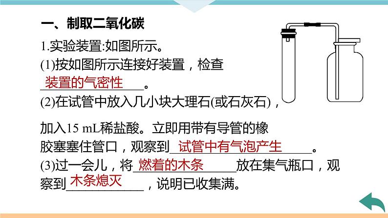 6.7.实验活动2　二氧化碳的实验室制取与性质+作业课件04