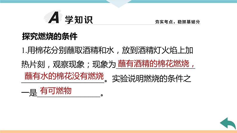 7.6.实验活动3 燃烧的条件+作业课件04