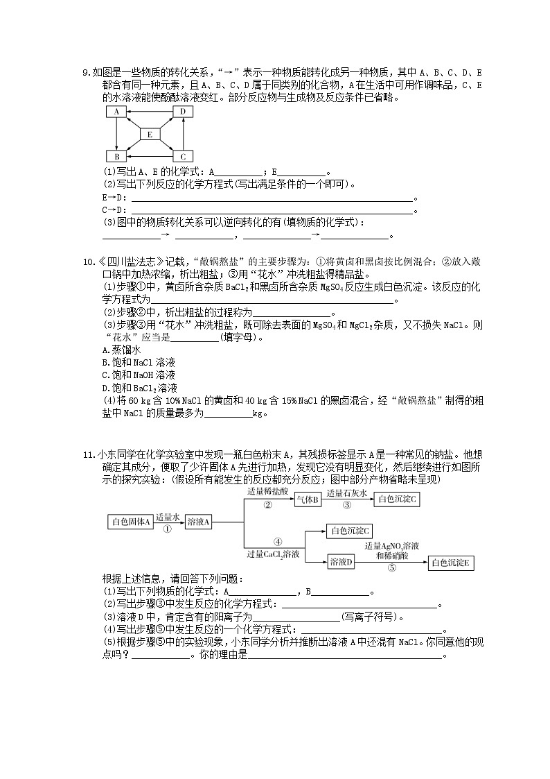 2021年中考化学一轮精选练习15《常见的盐和化肥》(含答案)02