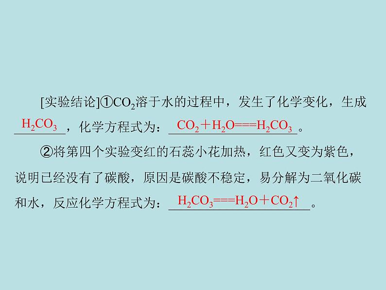 第六单元 课题3 二氧化碳和一氧化碳 同步练习课件（含答案）06