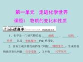 第一单元 课题1 物质的变化和性质 同步练习课件（含答案）