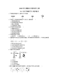 人教版九年级上册课题1 分子和原子优秀课时训练