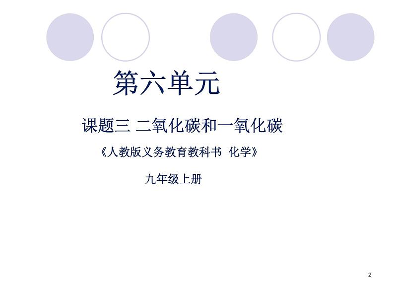 6.3二氧化碳和一氧化碳说课课件（共26张ppt）第2页