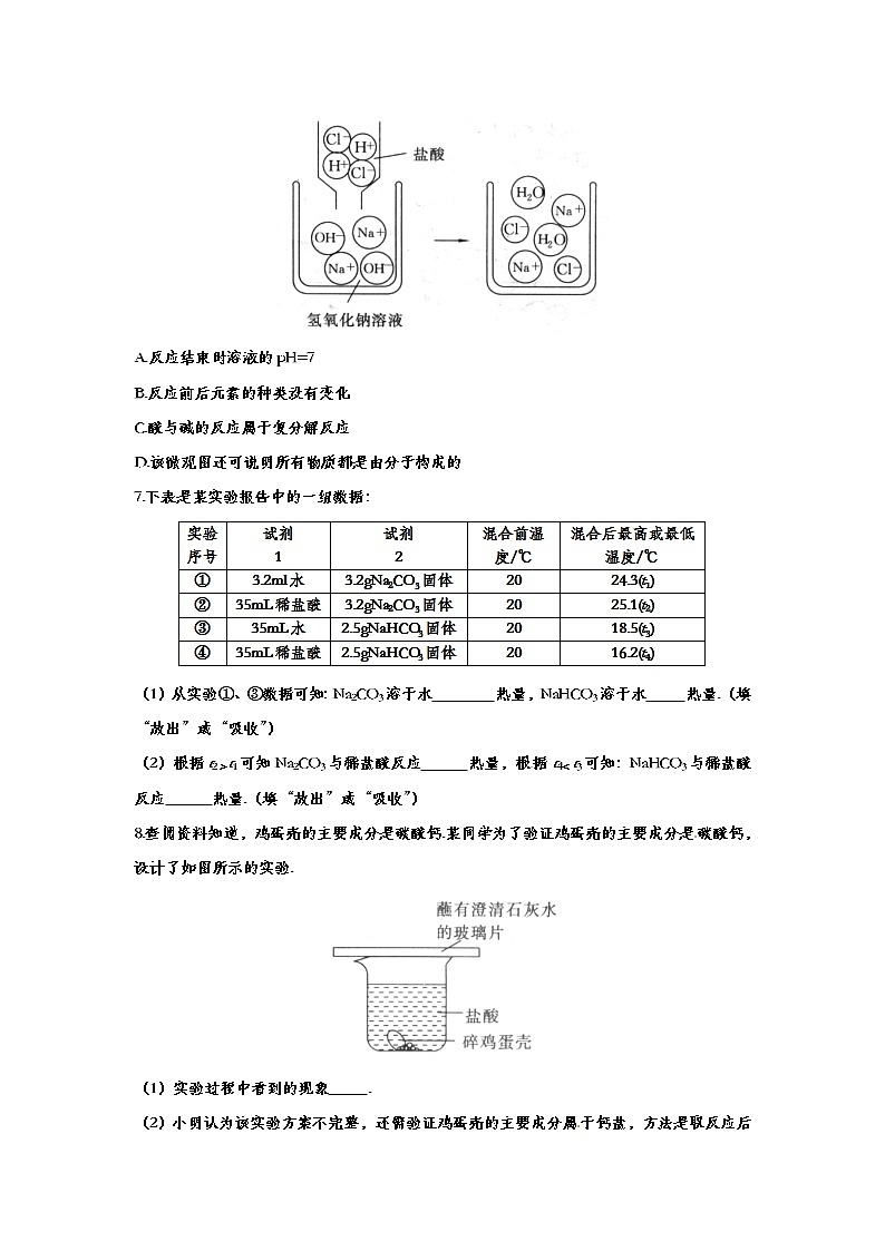 备战2020中考化学知识点强化训练——专题三十九：盐与化肥03