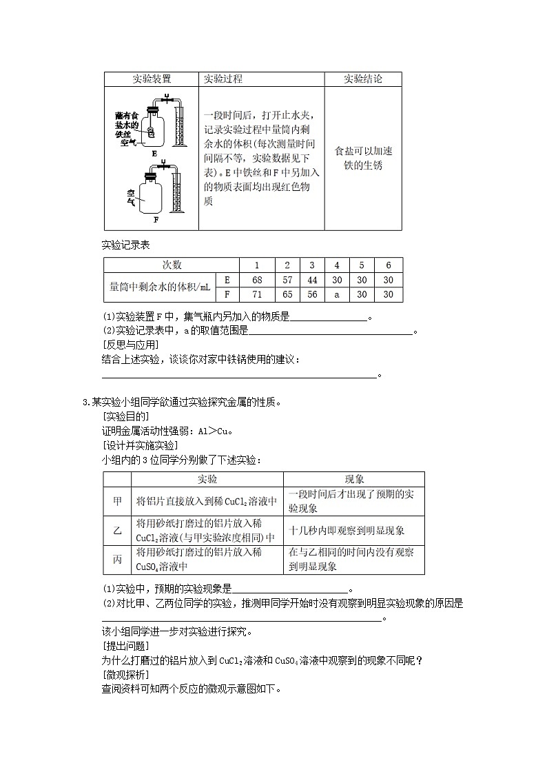 2021年中考化学二轮专题突破06《金属的性质》(含答案)02