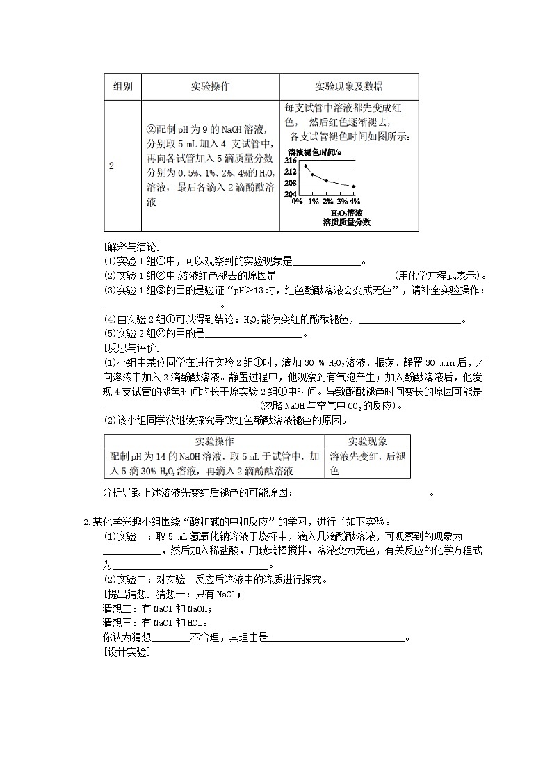 2021年中考化学二轮专题突破08《酸碱的性质2》(含答案)02