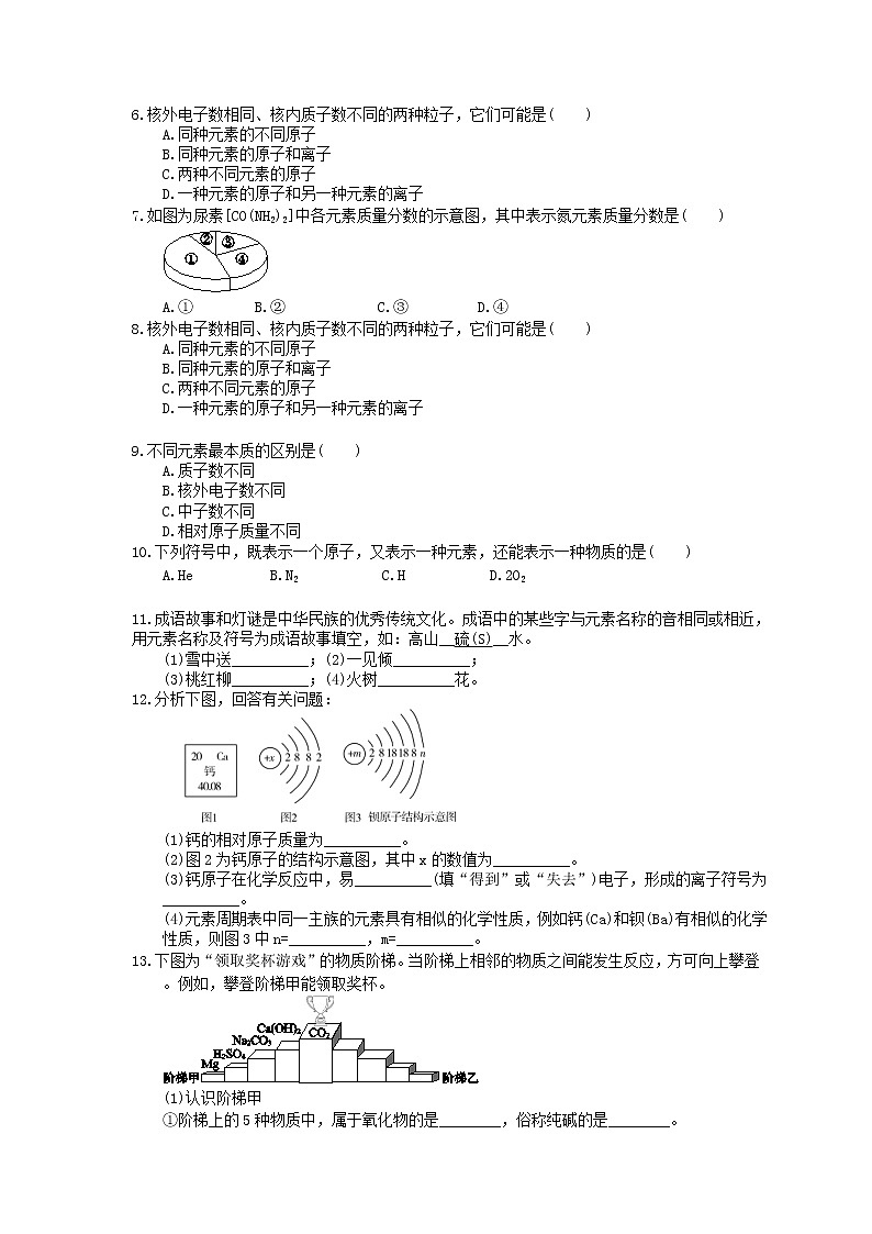 2021年中考化学一轮刷题：10《认识化学元素》(含答案)02