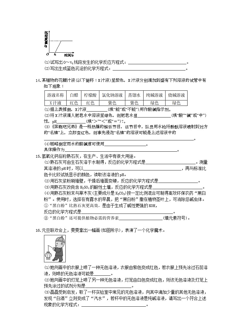 2021年中考化学考点精炼13《常见的酸和碱》(含答案)第3页