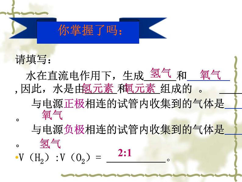 人教版九年级化学第四单元课题3水的组成课件第8页