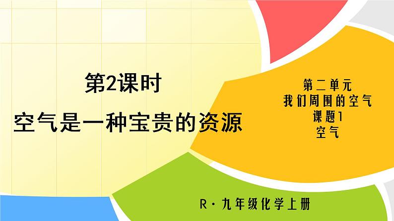 九年级化学上册教学-2.1空气-人教版课件第1页