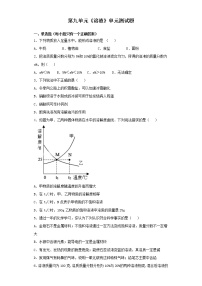 人教版第九单元  溶液综合与测试单元测试精练