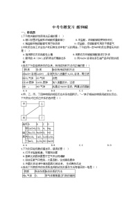 化学人教版第十单元 酸和碱综合与测试综合训练题