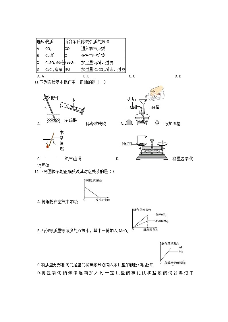中考专题复习 酸和碱第3页