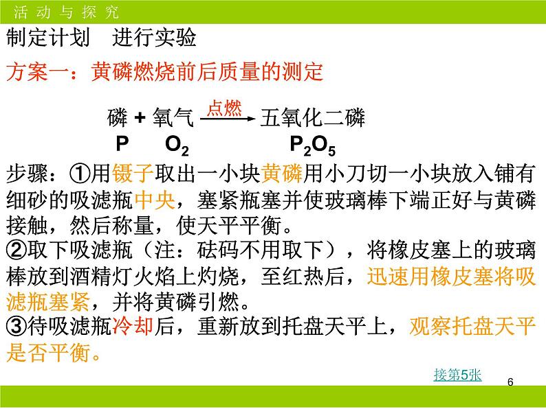 人教版九年级化学课件：5.1质量守恒定律公开课第6页