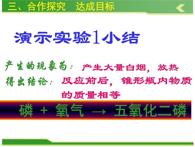 人教版九年级化学上册课件：第五单元 课题1质量守恒定律第6页