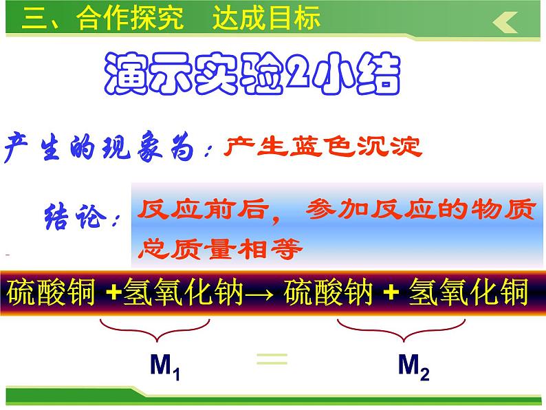 人教版九年级化学上册课件：第五单元 课题1质量守恒定律第8页