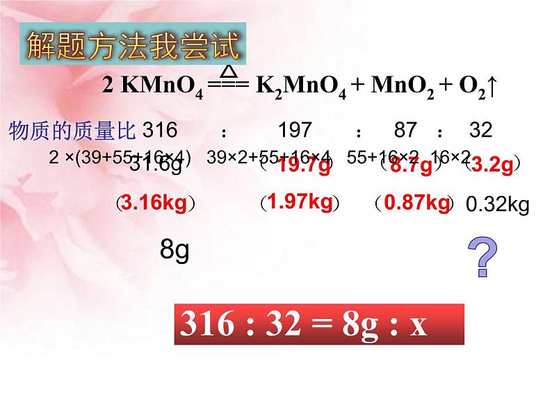化学人教版上第5单元课题3有关化学方程式的简单计算(共16张PPT)第6页