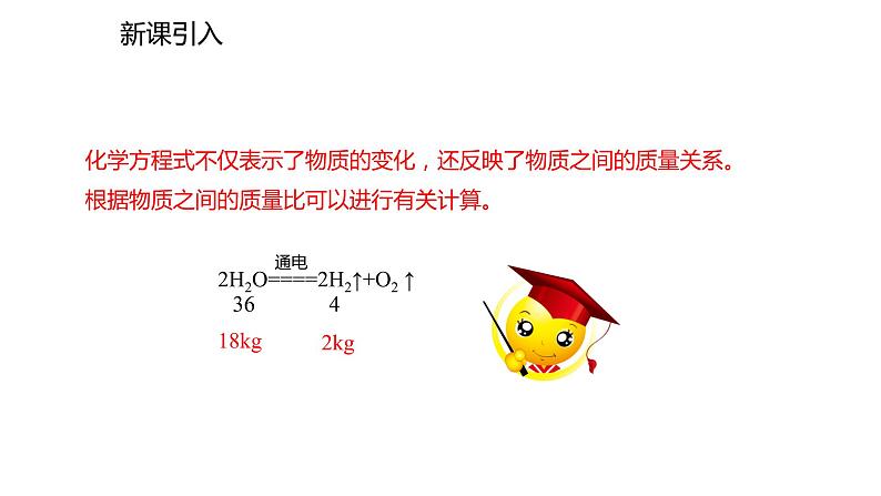 九年人教版上册课件：第五单元课题3 利用化学方程式的简单计算(共13张PPT)03