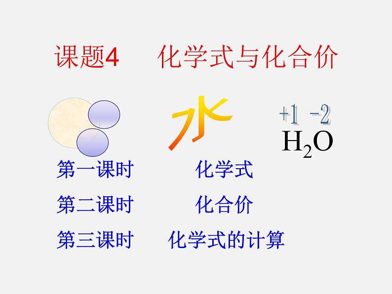 课题4.4 化学式与化合价课件人教版九年级化学上册01