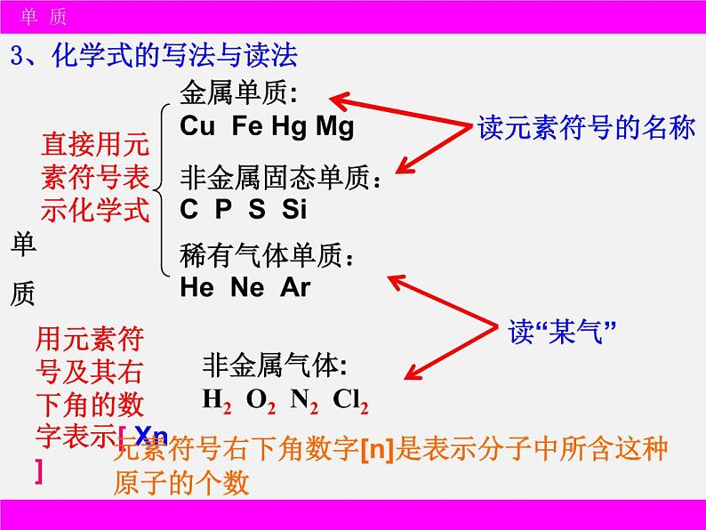 课题4.4 化学式与化合价课件人教版九年级化学上册07